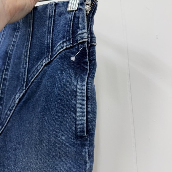 Good American Jeans Womens 0/25 Blue Good Legs High Rise Skinny Side Zip 29" - Picture 8 of 15